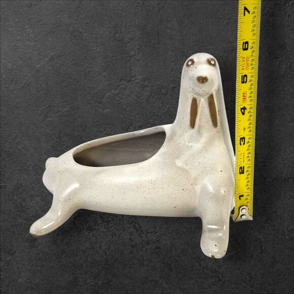 David Stewart Lions Valley Pottery Walrus Planter MCM Studio Ceramic Vintage - Picture 8 of 8